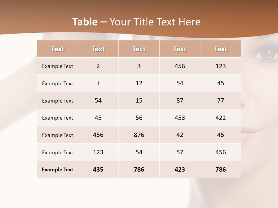 Eyes Person Face PowerPoint Template