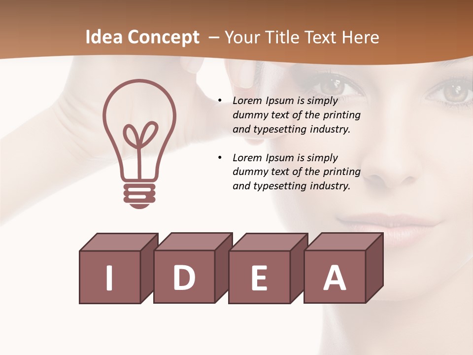 Eyes Person Face PowerPoint Template