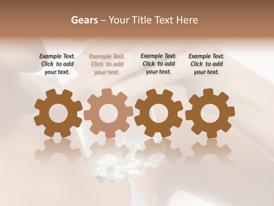 Water Fresh Isolated On White PowerPoint Template