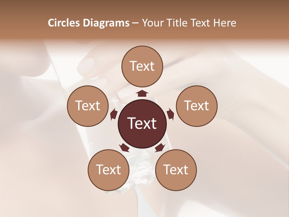 Water Fresh Isolated On White PowerPoint Template