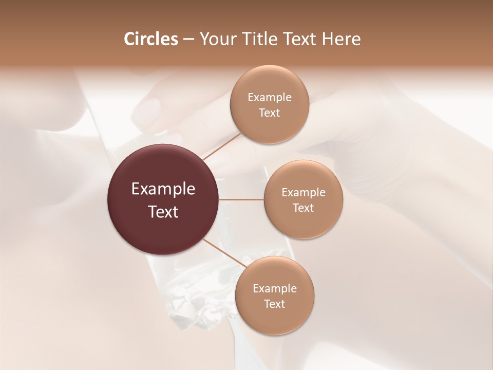 Water Fresh Isolated On White PowerPoint Template