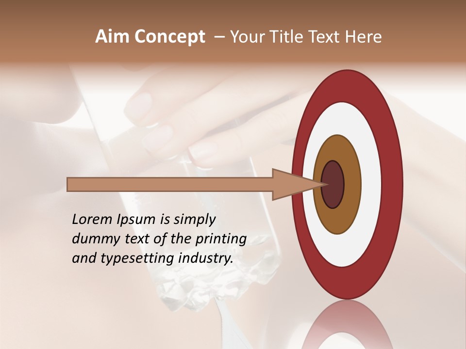 Water Fresh Isolated On White PowerPoint Template