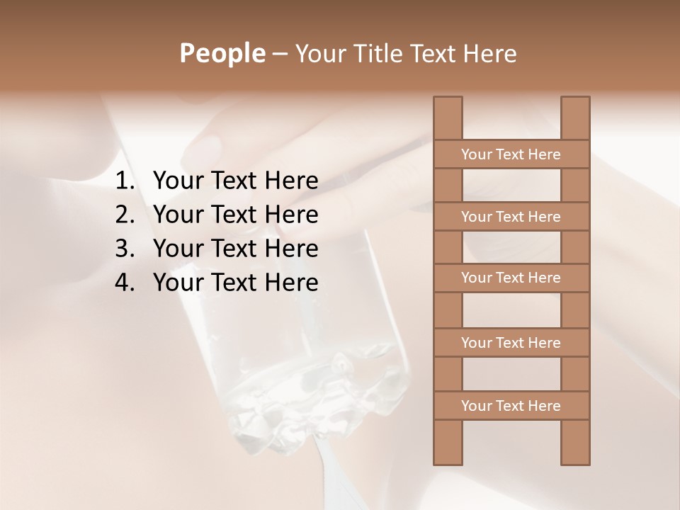 Water Fresh Isolated On White PowerPoint Template