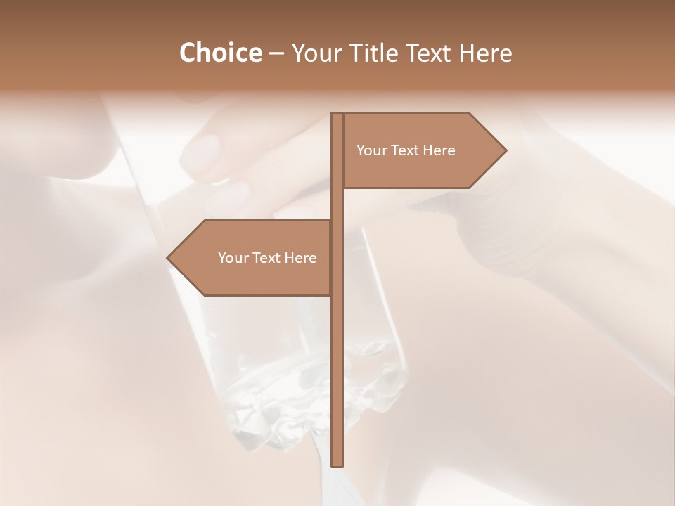 Water Fresh Isolated On White PowerPoint Template