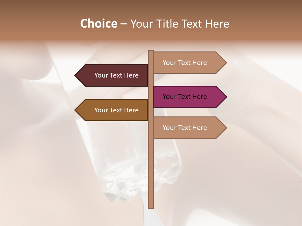 Water Fresh Isolated On White PowerPoint Template