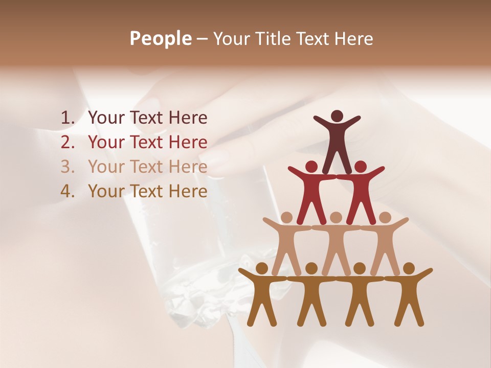 Water Fresh Isolated On White PowerPoint Template