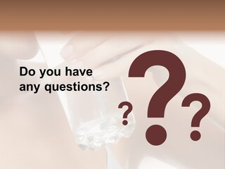 Water Fresh Isolated On White PowerPoint Template