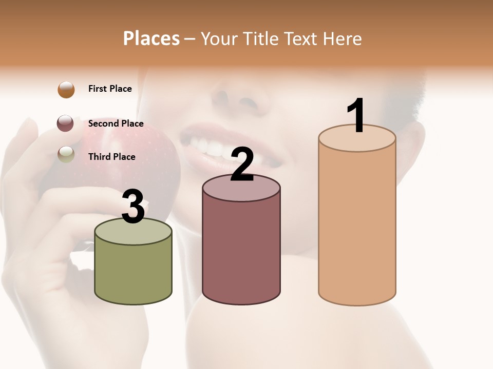 Pretty Young Lady PowerPoint Template