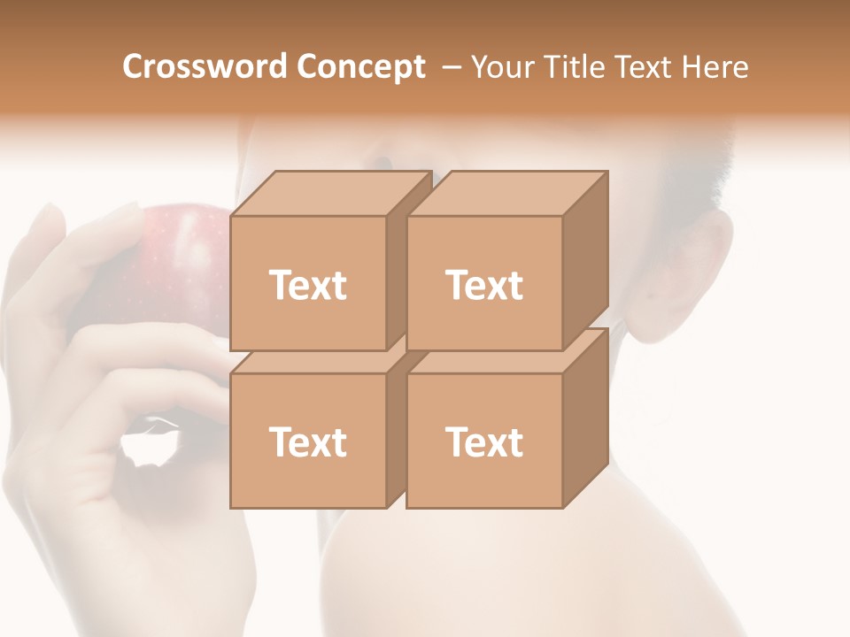 Pretty Young Lady PowerPoint Template