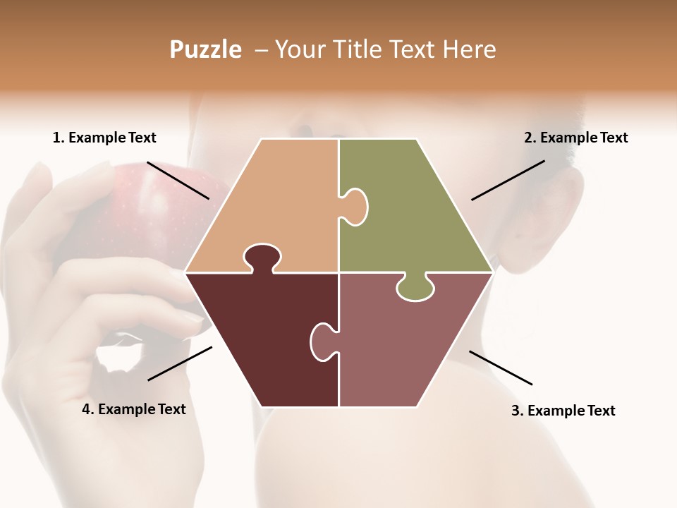 Pretty Young Lady PowerPoint Template