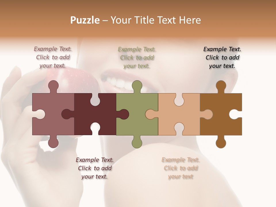 Pretty Young Lady PowerPoint Template