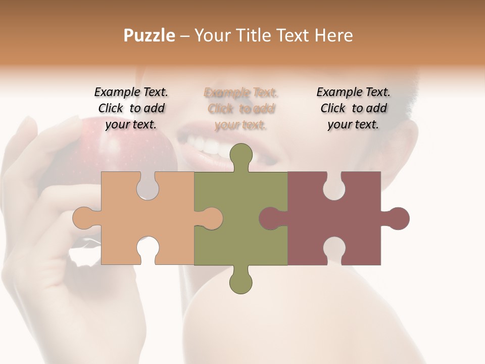 Pretty Young Lady PowerPoint Template