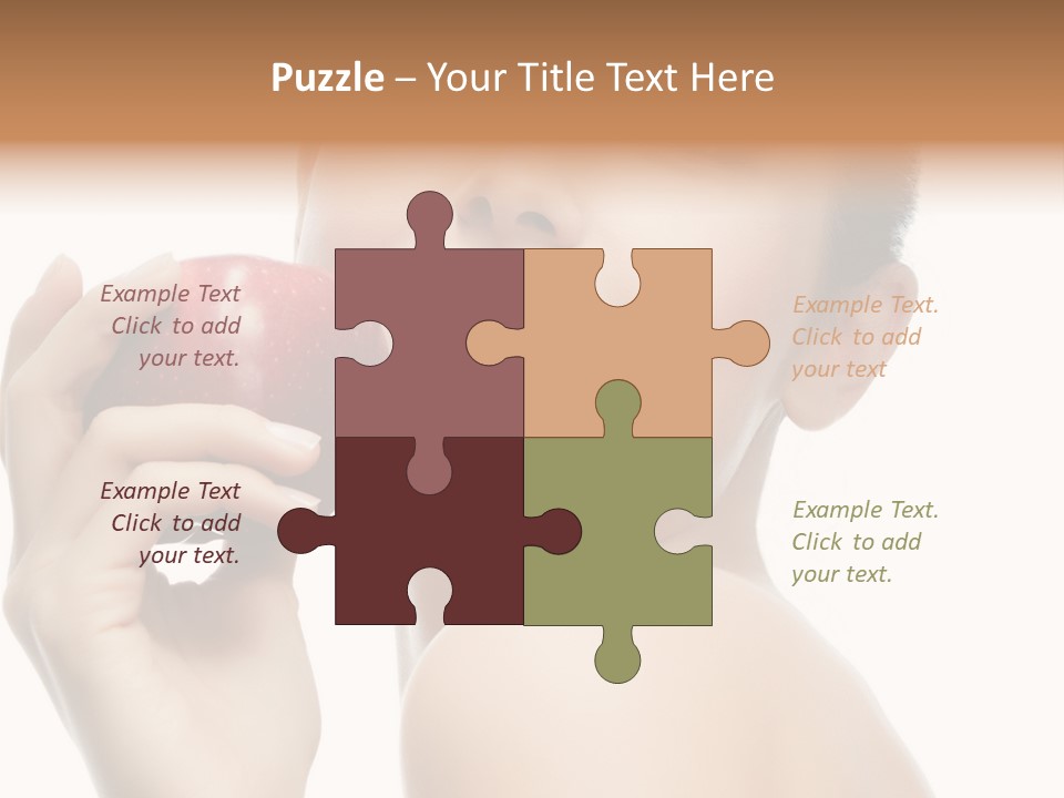 Pretty Young Lady PowerPoint Template