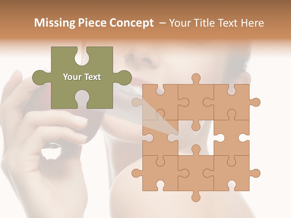 Pretty Young Lady PowerPoint Template