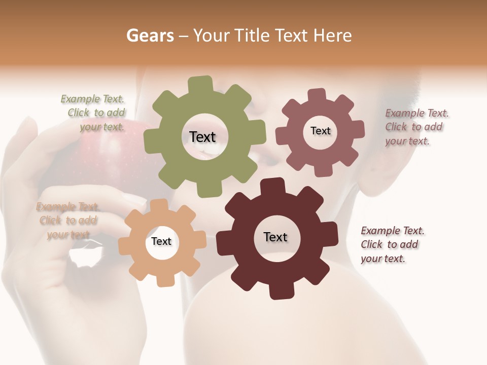 Pretty Young Lady PowerPoint Template