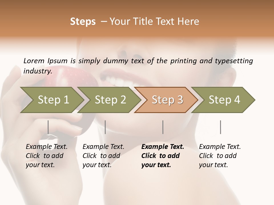 Pretty Young Lady PowerPoint Template