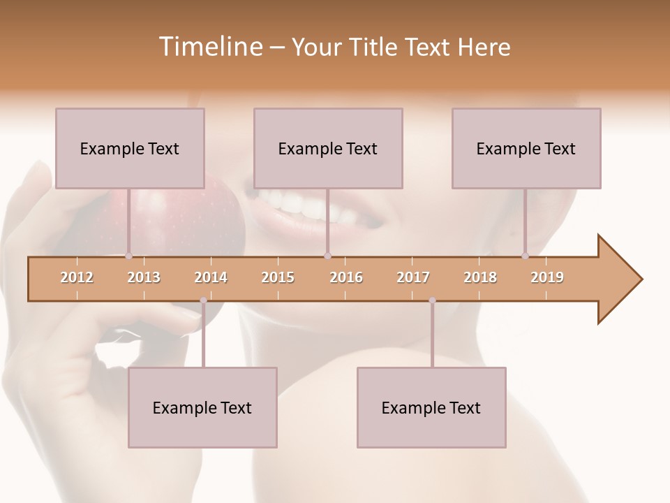 Pretty Young Lady PowerPoint Template