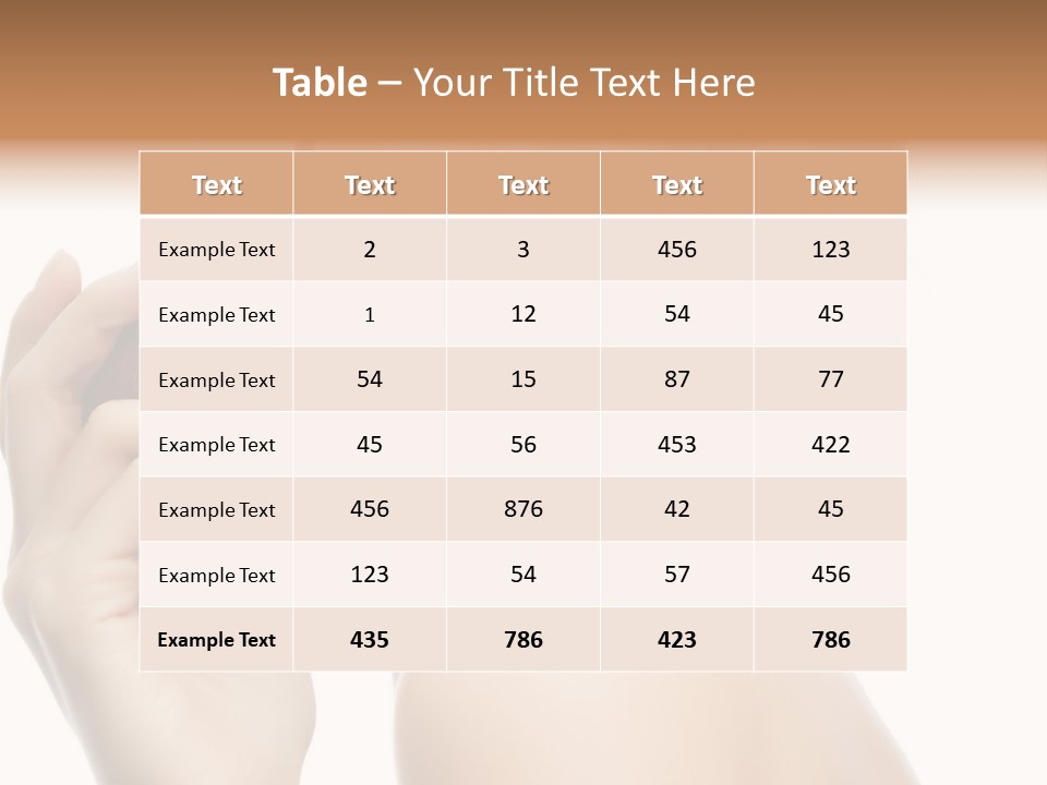 Pretty Young Lady PowerPoint Template