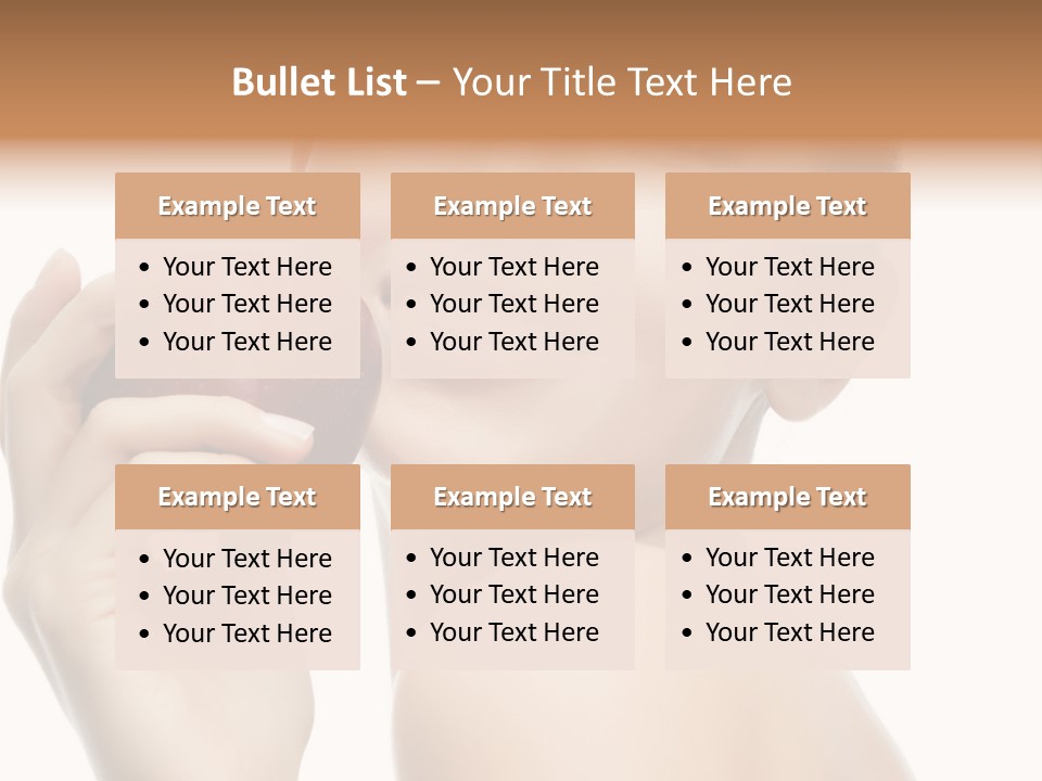 Pretty Young Lady PowerPoint Template