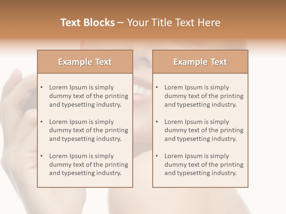 Pretty Young Lady PowerPoint Template