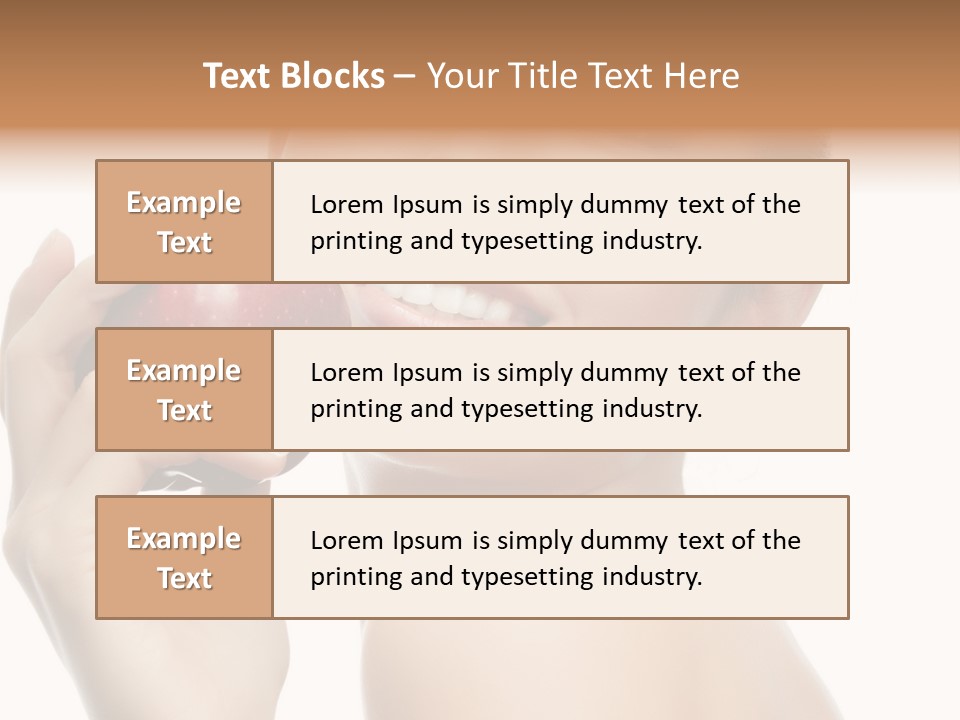 Pretty Young Lady PowerPoint Template