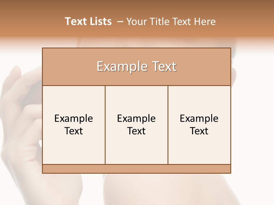 Pretty Young Lady PowerPoint Template