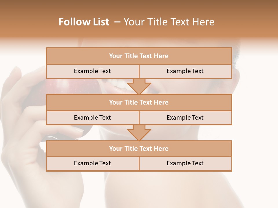 Pretty Young Lady PowerPoint Template