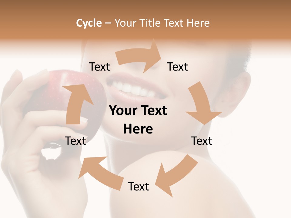 Pretty Young Lady PowerPoint Template