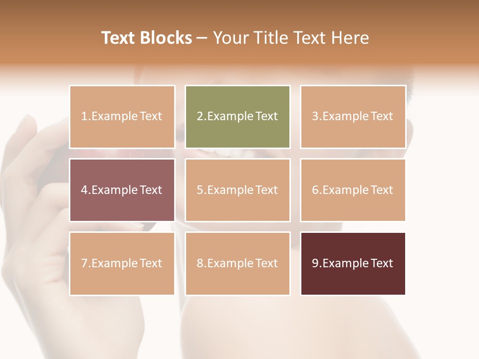 Pretty Young Lady PowerPoint Template