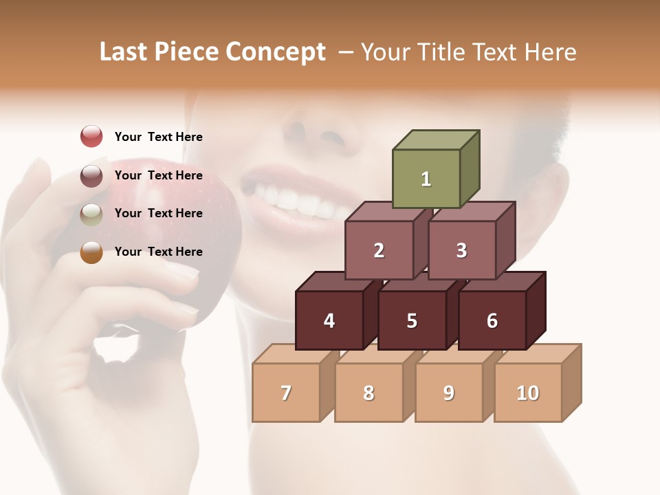 Pretty Young Lady PowerPoint Template