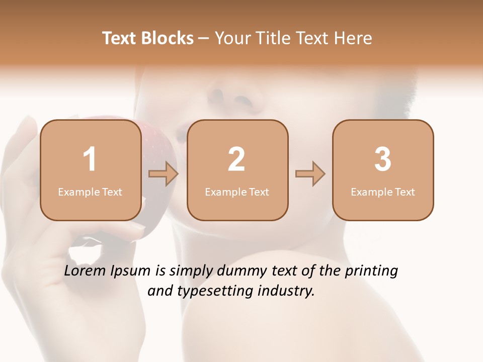 Pretty Young Lady PowerPoint Template