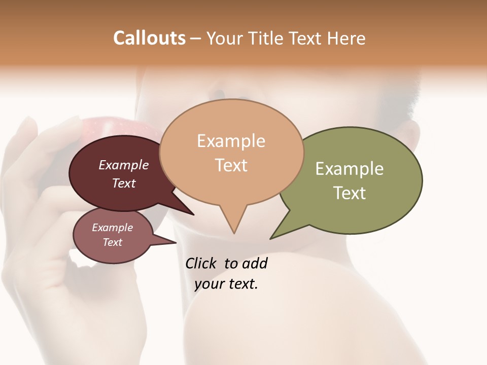 Pretty Young Lady PowerPoint Template