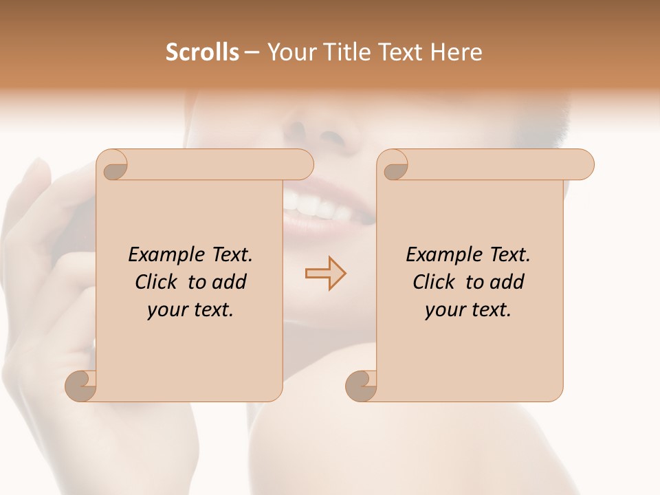 Pretty Young Lady PowerPoint Template