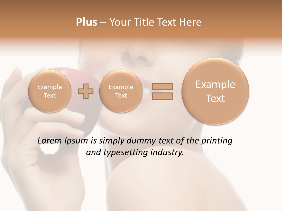 Pretty Young Lady PowerPoint Template