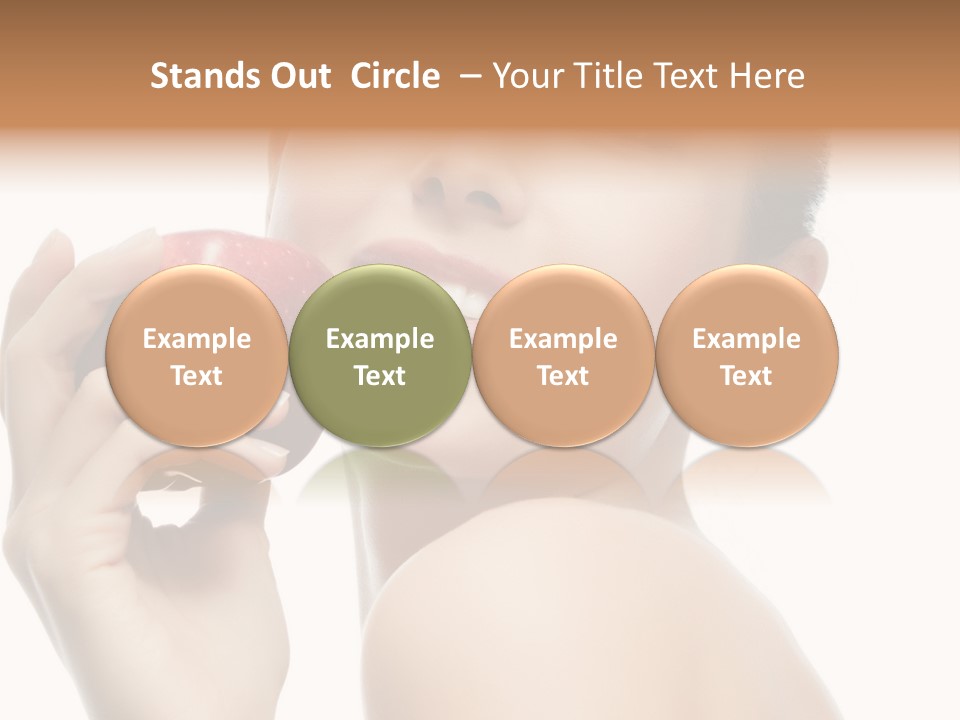 Pretty Young Lady PowerPoint Template