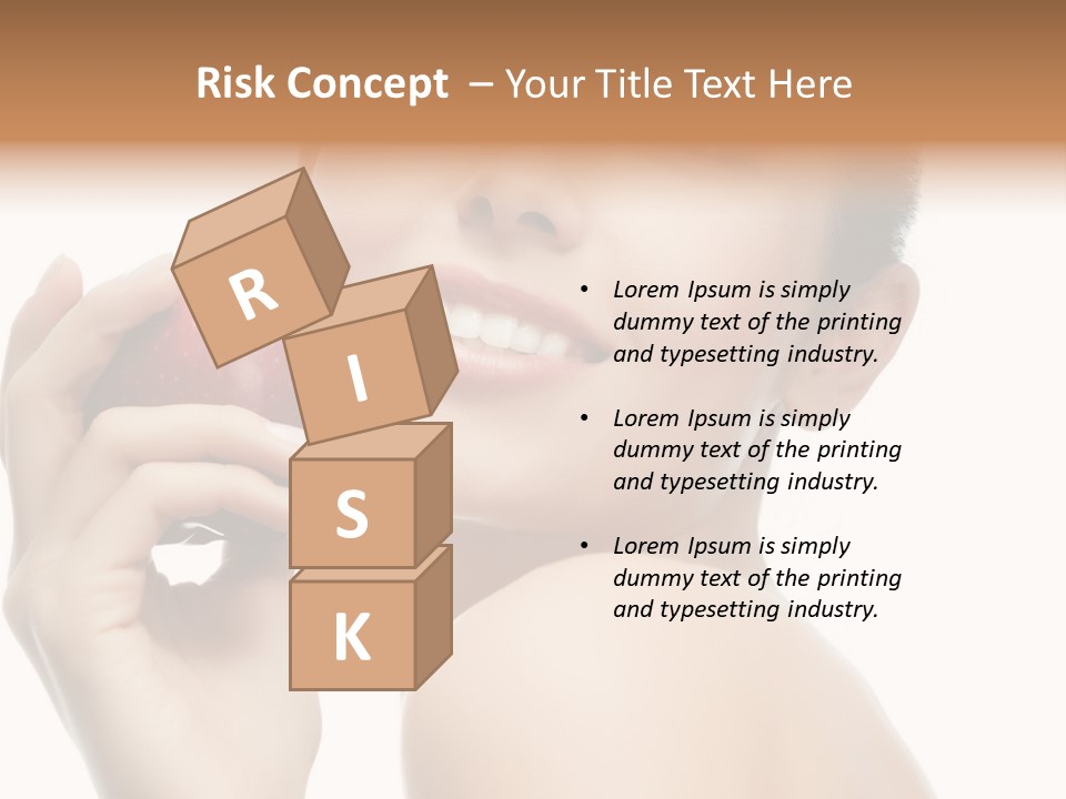 Pretty Young Lady PowerPoint Template