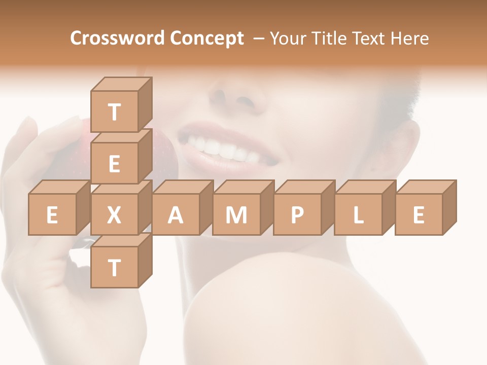 Pretty Young Lady PowerPoint Template