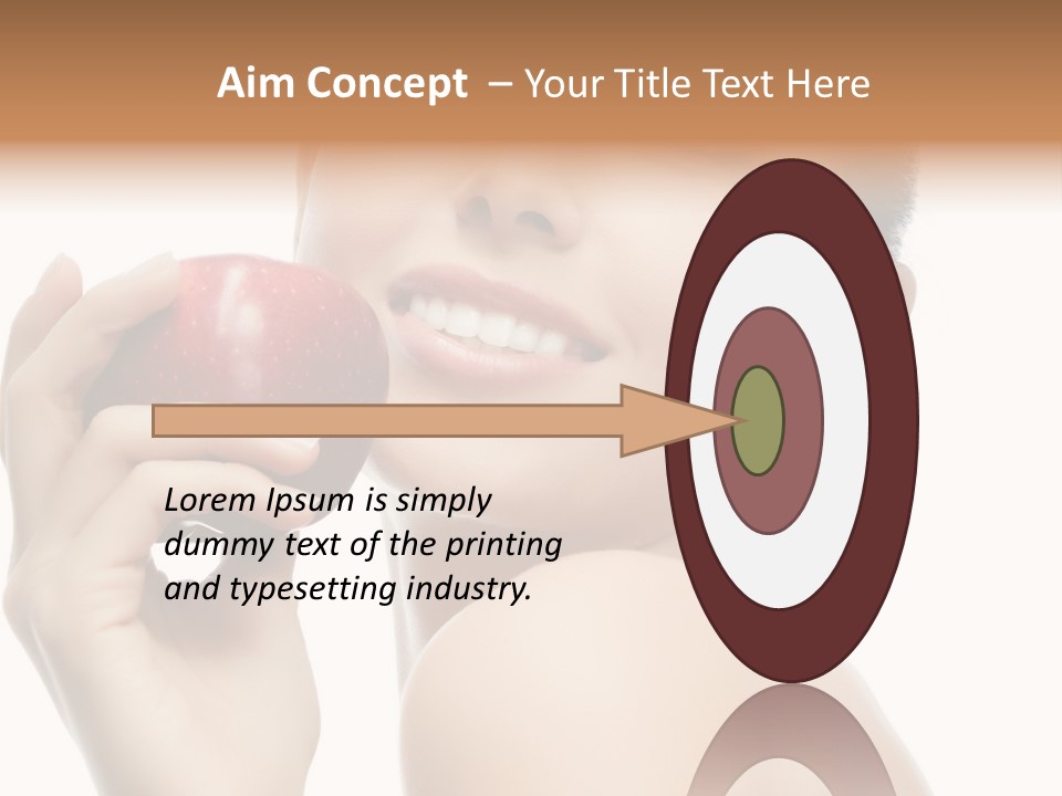 Pretty Young Lady PowerPoint Template