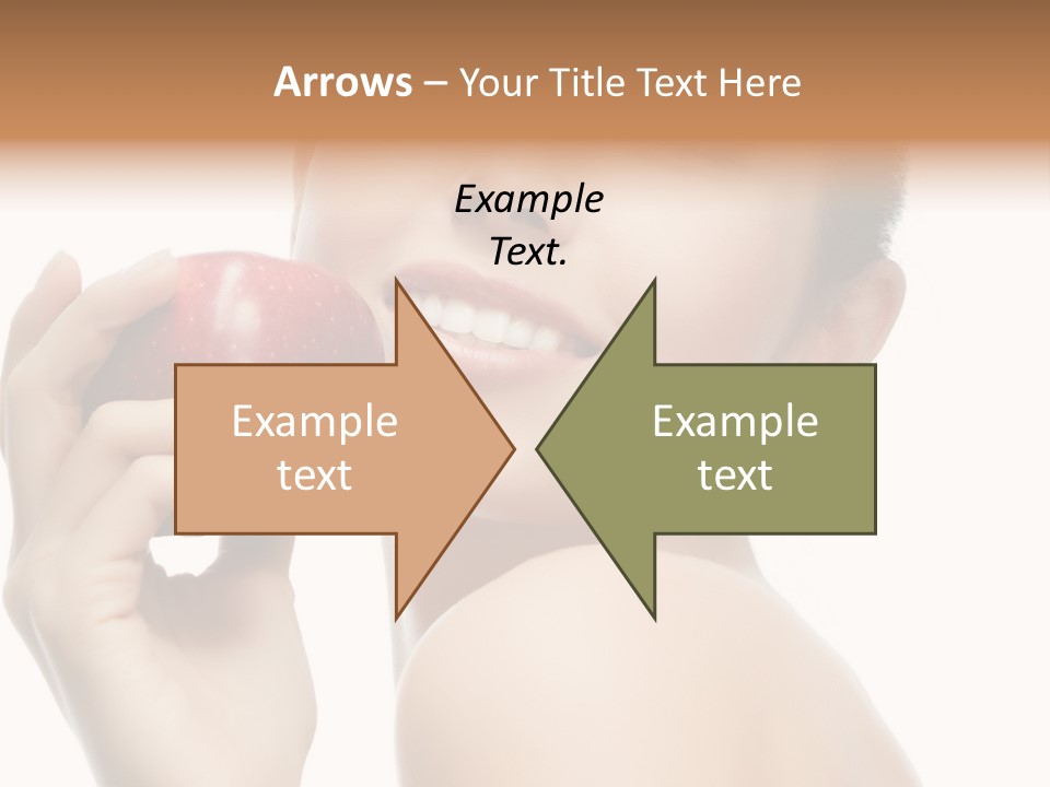 Pretty Young Lady PowerPoint Template