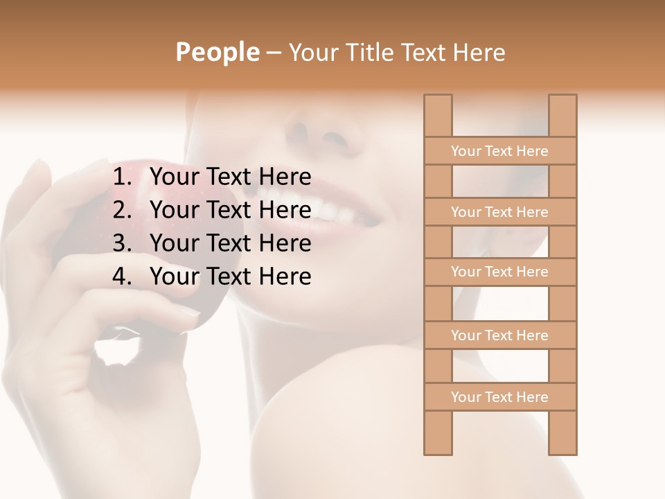 Pretty Young Lady PowerPoint Template