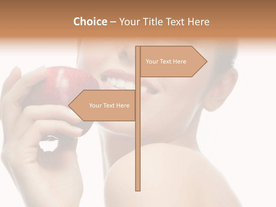 Pretty Young Lady PowerPoint Template