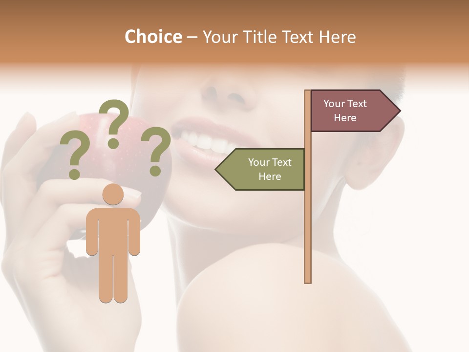 Pretty Young Lady PowerPoint Template