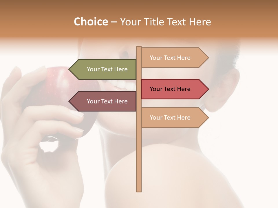 Pretty Young Lady PowerPoint Template