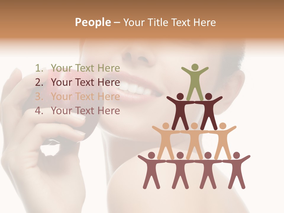 Pretty Young Lady PowerPoint Template