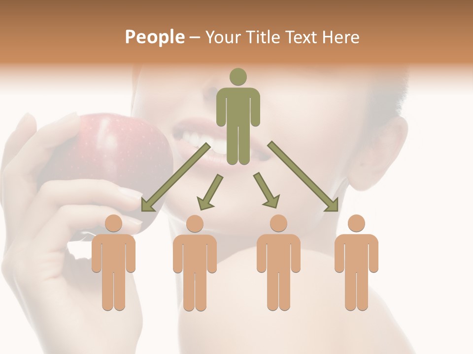 Pretty Young Lady PowerPoint Template