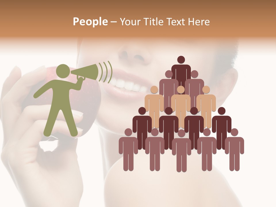 Pretty Young Lady PowerPoint Template