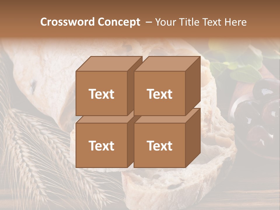 Olive Cereal Fiber PowerPoint Template