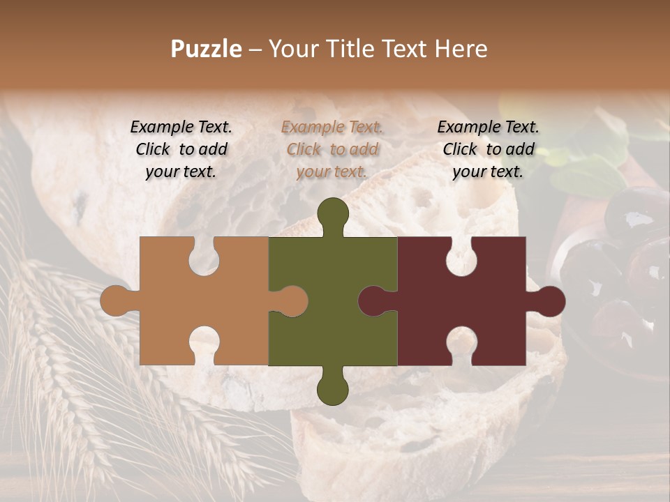 Olive Cereal Fiber PowerPoint Template