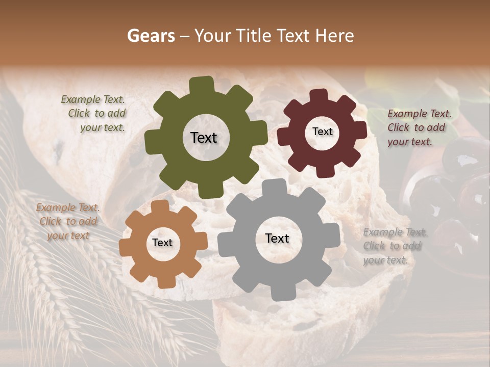 Olive Cereal Fiber PowerPoint Template