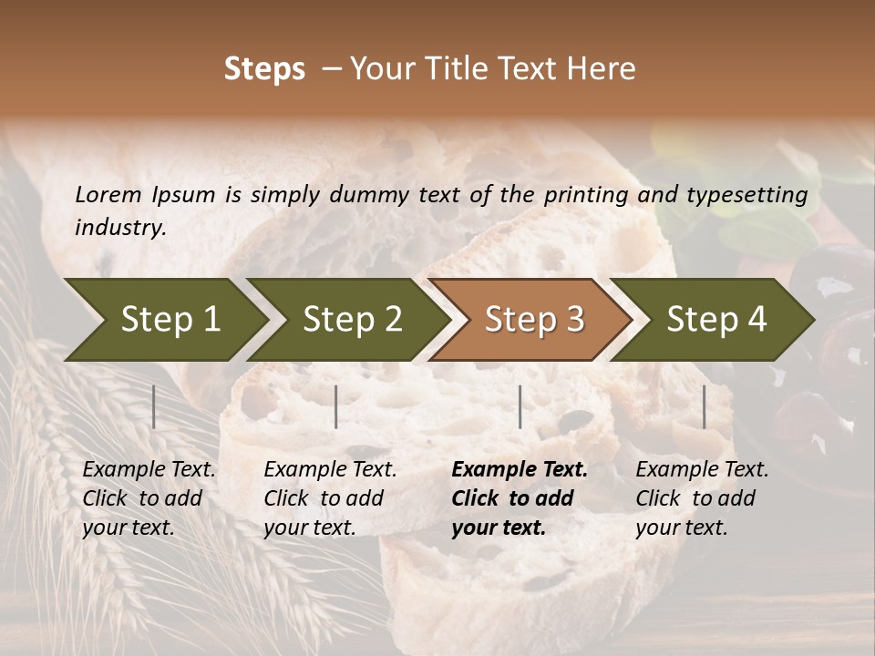 Olive Cereal Fiber PowerPoint Template
